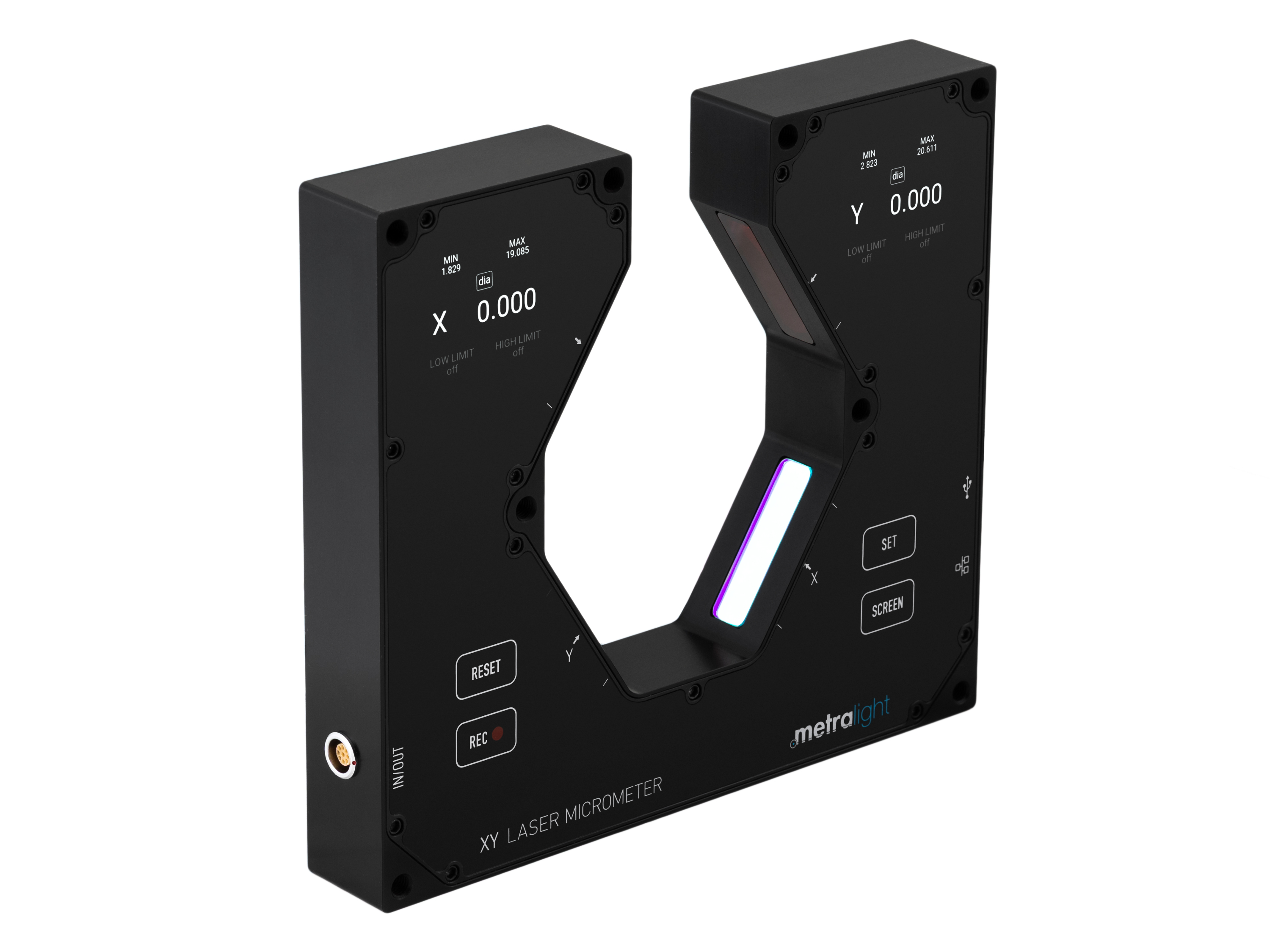 美国Metralight非接触激光测微仪microXY